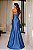 Vestido Longo Zebeline Magnólia Azul Petróleo - Imagem 2