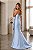 Vestido Longo Zebeline Magnólia Azul Serenity - Imagem 5