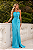 Vestido longo tomara que caia Plissado Sarah Tiffany - Imagem 1