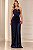 Vestido Longo Tomara que caia Plissado Sarah Azul Marinho - Imagem 2