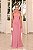 Vestido Longo Chiffon Salerno Rosa - Imagem 4