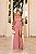 Vestido Longo Chiffon Salerno Rosa - Imagem 3