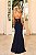 Vestido Longo Chiffon Salerno Azul Marinho - Imagem 6