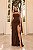 Vestido Longo Chiffon Salerno Marrom - Imagem 2