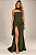 Vestido Longo Chiffon Salerno Verde oliva - Imagem 2