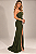 Vestido Longo Chiffon Salerno Verde oliva - Imagem 5