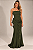 Vestido Longo Chiffon Salerno Verde oliva - Imagem 3