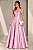 Vestido Longo Tomara que Caia Zebeline Lavínia Rosa - Imagem 1