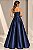 Vestido Longo Tomara que Caia Zebeline Lavínia Azul Marinho - Imagem 3