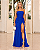 Vestido Longo Chiffon Salerno Azul Royal - Imagem 4