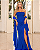 Vestido Longo Chiffon Salerno Azul Royal - Imagem 3