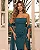 Vestido Longo Chiffon Salerno Verde Petróleo - Imagem 3