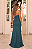 Vestido Longo Chiffon Salerno Verde Petróleo - Imagem 7
