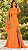 Vestido Longo Althéa Laranja - Imagem 3