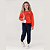 Conjunto Moletom Infantil Menina Be Lovely Laranja - Imagem 1