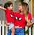T-Shirt Feminina Adulto Homem Aranha Vermelha Tal Mãe Tal Filho - Imagem 2