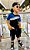 Conjunto Marquinha Infantil Menino Nike Azul e Cinza c/ Capuz - Imagem 4