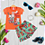 Conjunto Interativo Verão Menina Sweet Kitty Laranja - Imagem 1