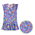 Vestido Infantil Borboletas Lilás - Imagem 2