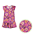 Vestido Infantil Verão Donuts Roxo - Imagem 2