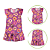 Vestido Infantil Verão Donuts Roxo - Imagem 3