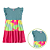 Vestido Infantil Três Marias Azul Tie Dye - Imagem 2
