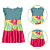 Vestido Infantil Três Marias Azul Tie Dye - Imagem 3