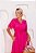 Vestido Elaine Viscolinho Pink Longo - Imagem 4