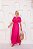 Vestido Elaine Viscolinho Pink Longo - Imagem 3