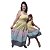 Kit Vestidos Tal Mãe Tal Filha Mini Xadrez Arco Íris Longo - Imagem 2