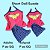 Short Doll Infantil Mulher Maravilha - Imagem 1