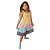 Vestido Infantil Mini Xadrez Arco Íris - Imagem 1