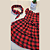 Vestido Bebê Princess Aurea Xadrez Vermelho - Imagem 2