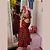Vestido Xadrez Infantil Vermelho Alça Ciganinha - Imagem 2