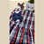 Vestido Xadrez Infantil Azul - Imagem 2