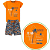 Conjunto Infantil Menino Beach Laranja - Imagem 2