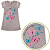 Vestido Infantil Verão Borboletas Cinza - Imagem 2