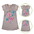 Vestido Infantil Verão Borboletas Cinza - Imagem 3