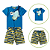 Conjunto Interativo Menino Tubarão Azul Royal - Imagem 3