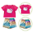 Conjunto Infantil Menina Verão Hello Kitty - Imagem 3