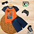 Conjunto Infantil Verão Menino Craft Blocks - Imagem 1