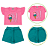 Conjunto Infantil Menina Yeah! Rosa Escuro - Imagem 3