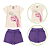 Conjunto Infantil Menina Dino Princess Roxo - Imagem 3