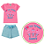 Conjunto Infantil Menina I Love Ice Cream Rosa - Imagem 2