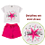 Conjunto Infantil Menina Star Girl Branco - Imagem 2
