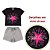 Conjunto Infantil Menina Star Girl Preto - Imagem 2