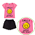 Conjunto Infantil Menina Smile Enjoy Rosa Escuro - Imagem 2