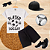 Conjunto Infantil Verão Menino Player Soccer Preto - Imagem 1