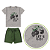 Conjunto Infantil Verão Menino Lets Go Cinza - Imagem 2