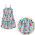 Vestido Infantil Verão Gato Girassol - Imagem 2